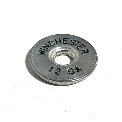 Deprimed Winchester 12 Gauge Shotgun Shell Slices 12GA Silver And Black Lettering | Qty 5 | FREE SHIPPING