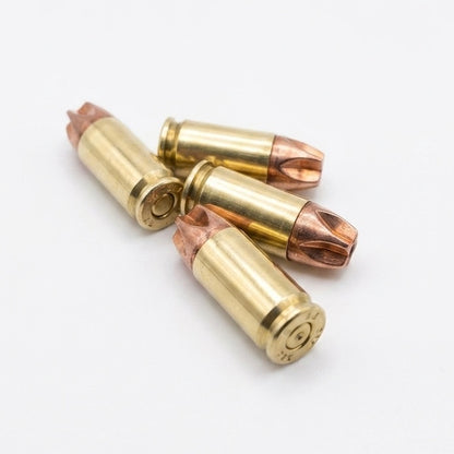 Defensive Dummy Bullets 9MM Polished Brass Casings