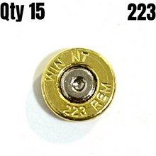 Load image into Gallery viewer, 223 5.65 Thin Cut Polished Brass Bullet Slices
