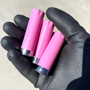 Pink Blank Empty Shotgun Shells 12 Gauge Hulls DIY Boutonniere Wedding Crafts | 8 Pcs | FREE SHIPPING