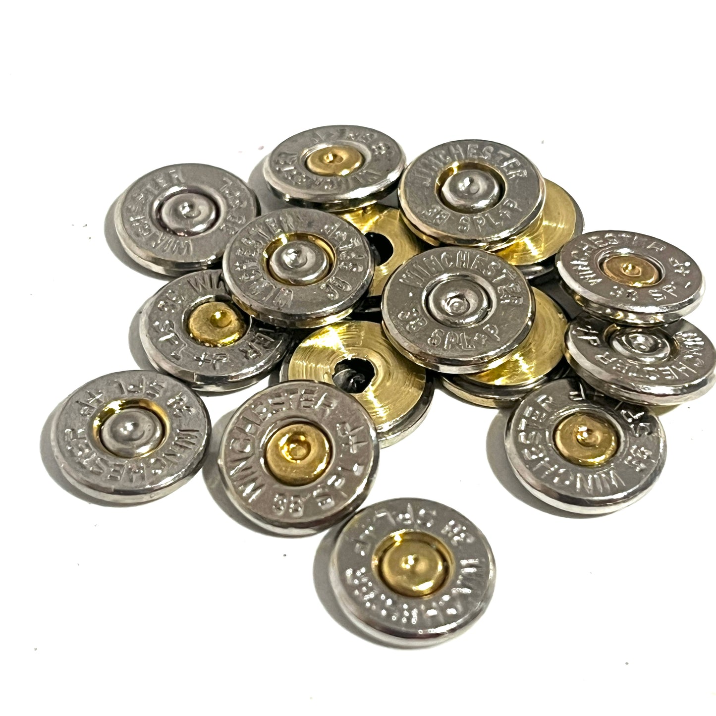 Winchester Brand 38 Special Nickel Bullet Slices | Qty 15 | FREE SHIPPING