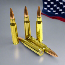 Load image into Gallery viewer, .308 WIN 7.62 NATO Dummy Rounds Real Once Fired Brass Casings With New Bullet
