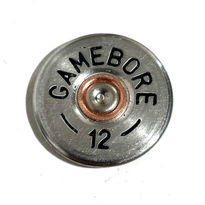 Gamebore 12 Gauge Shotgun Shell Slices Hand Painted 12GA Silver Qty 5 | FREE SHIPPING