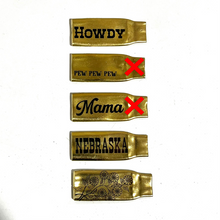 Load image into Gallery viewer, Custom Engraved 308 Flattened Brass Bullet Casings
