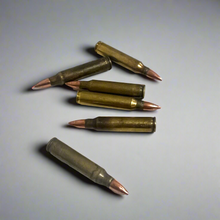 Load image into Gallery viewer, .223 Remington / 5.56 Nato Dummy Rifle Rounds Dirty Real Fired Brass Casings With New Bullet
