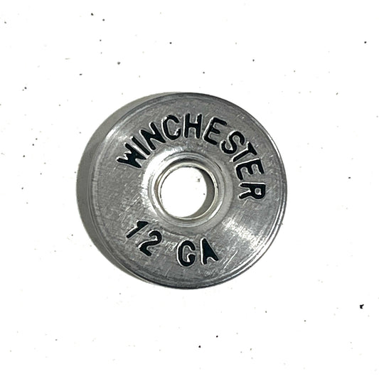Deprimed Winchester 12 Gauge Shotgun Shell Slices 12GA Silver And Black Lettering | Qty 5 | FREE SHIPPING