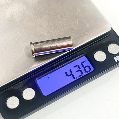 Nickel-Plated .38 Special Casings for Crafts | 5 Pieces