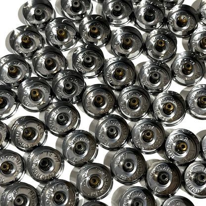 Steel Headstamps 12 Gauge Bottoms Silver Remington Shotgun Shells Headstamps Hand Polished Empty Ammo Spent Cartridge Shotshells DIY Ammo Bullet Jewelry 50 Pcs - FREE SHIPPING