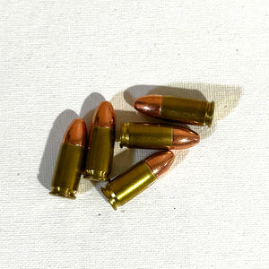 Custom Order: Dummy Rounds 9MM and 45ACP Drilled With New Round Nose Bullet 20 Pcs