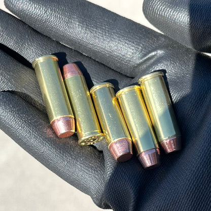 44 Magnum Dummy Rounds Brass With New Flat Bullet