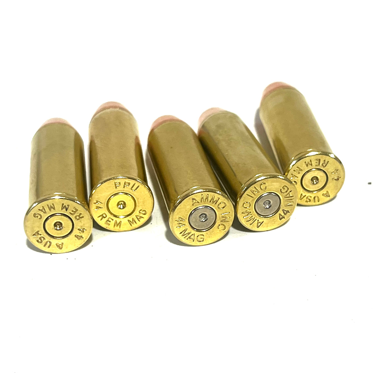 44 Magnum Dummy Rounds Brass With New Flat Bullet