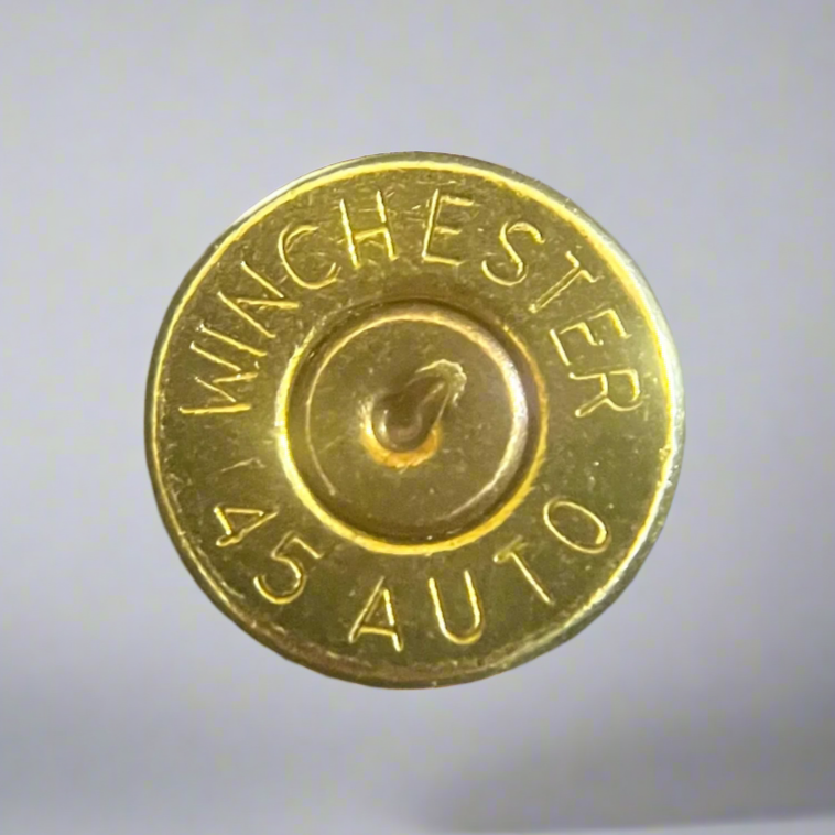 45 ACP Winchester Branded Thin Cut Brass Bullet Slices Gold Primer 