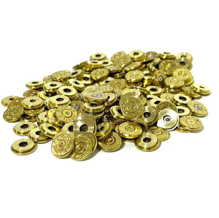 Pistol Bullet Slice Sampler — 5 Calibers, Brass (Qty 10)