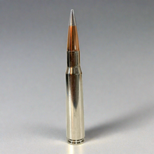 Load image into Gallery viewer, 50 Cal BMG Nickel Dummy Round With Professional Match Grade Bullet
