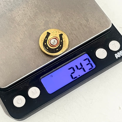 Engraved Horseshoe Shotgun Shell Slices 12 Gauge Mixed Color | Qty 10 | SHIPPING INCLUDED