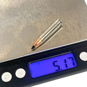 .22 Magnum Nickel Dummy Rounds With New Black Tip Bullet