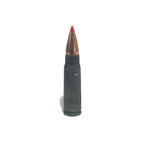 Load image into Gallery viewer, 7.62x39 AK-47 Dummy Rounds Real Once Fired Steel Casings With New Red Tip Bullet
