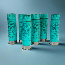 Load image into Gallery viewer, Remington Cure Light Blue Teal Shotgun Shells Empty 12 Gauge
