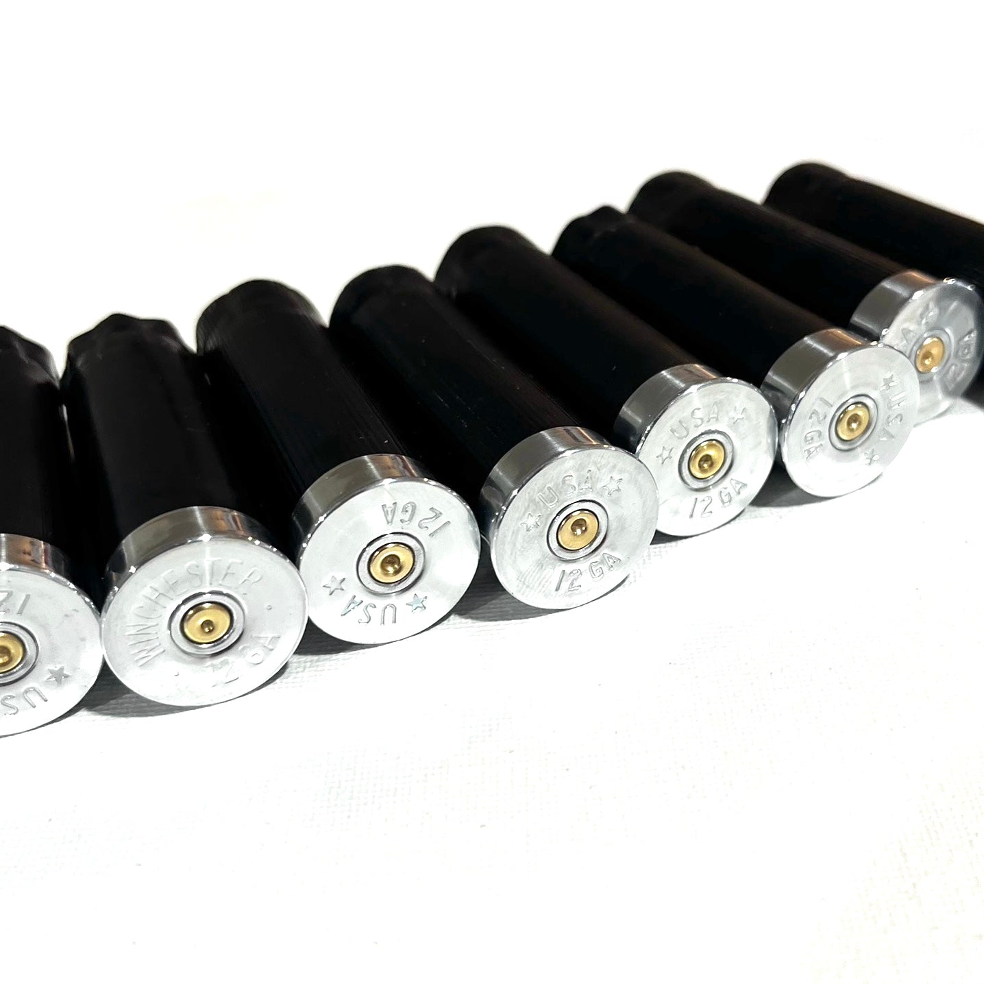 Empty Shotgun Shells Black Blank 12 Gauge No Markings On Hulls For Wedding Boutonnieres And Decor
