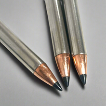 Load image into Gallery viewer, .22 Magnum Nickel Dummy Rounds With New Black Tip Bullet
