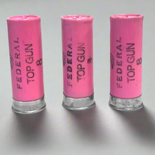 Load image into Gallery viewer, Pink Dummy Rounds Inert Shotgun Shells 12 Gauge Fake Spent Hulls 12GA Qty 10 - FREE SHIPPING
