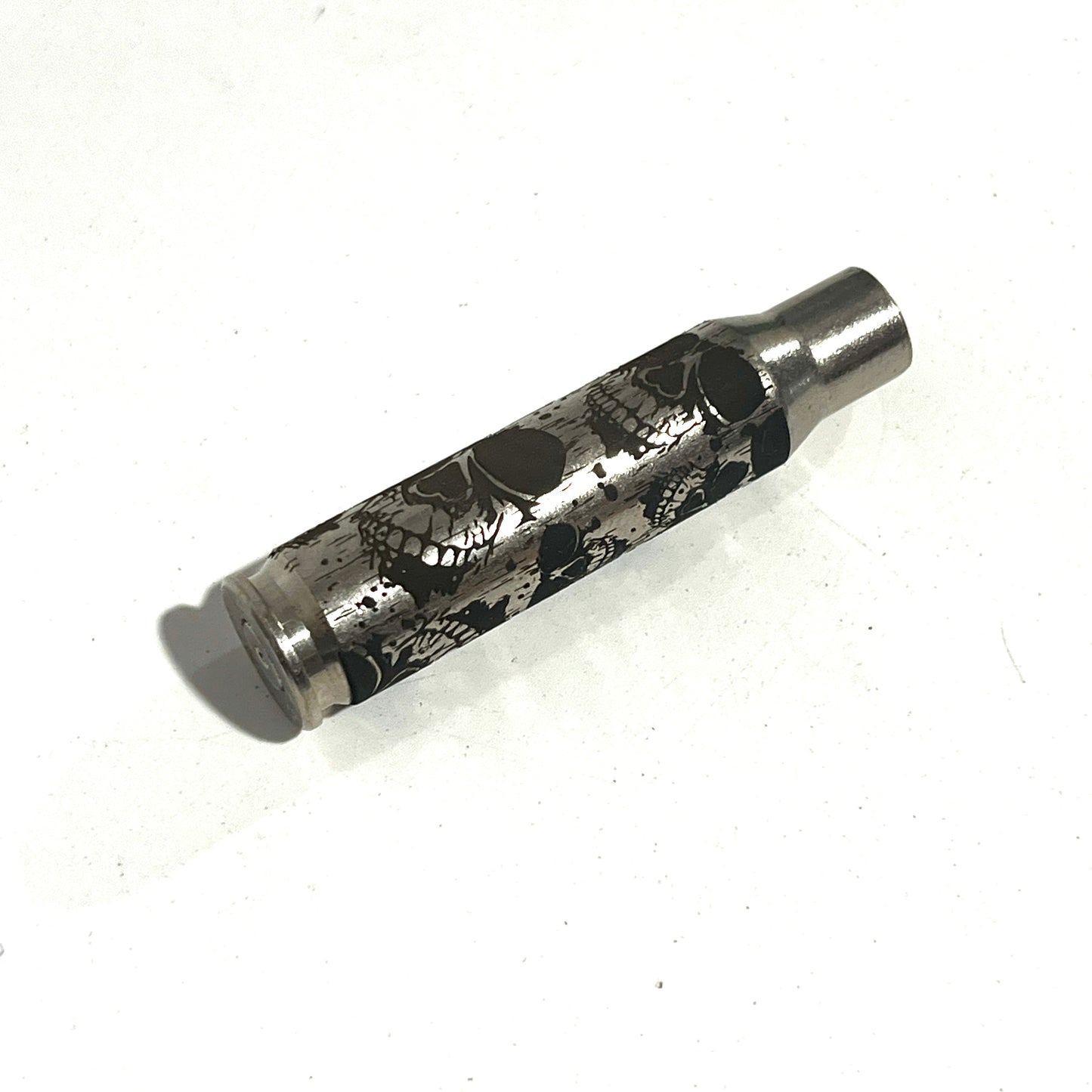 Skulls 308 WIN Engraved Nickel 5 Pcs