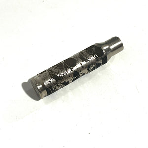 Skulls 308 WIN Engraved Nickel 5 Pcs