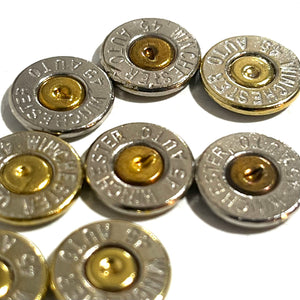 45 ACP Winchester Thin Cut Nickel Bullet Slices Gold Primer Qty 15 | FREE SHIPPING