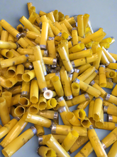 Load image into Gallery viewer, Yellow Shotgun Shells Winchester 20 Gauge Hulls Empty Used Fired 20GA Spent Shot Gun Cartridges Qty 100 Pcs | FREE SHIPPING
