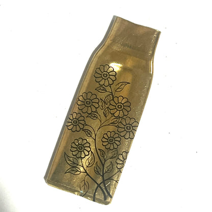 Engraved Flowers 308 Flattened Brass Bullet Casings | 10 Pcs | Shipping Included