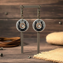 Load image into Gallery viewer, Engraved Horseshoe Shotgun Shell Slices 12 Gauge Mixed Color | Qty 5 | SHIPPING INCLUDED
