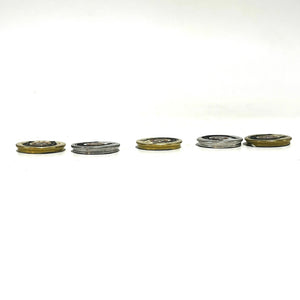 Engraved Horseshoe Shotgun Shell Slices 12 Gauge Mixed Color | Qty 5 | SHIPPING INCLUDED