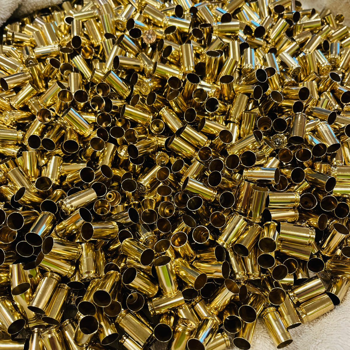 9mm Shell Casings — Cleaned & Polished | Once-Fired Brass