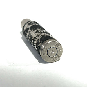 Skulls 308 WIN Engraved Nickel 5 Pcs