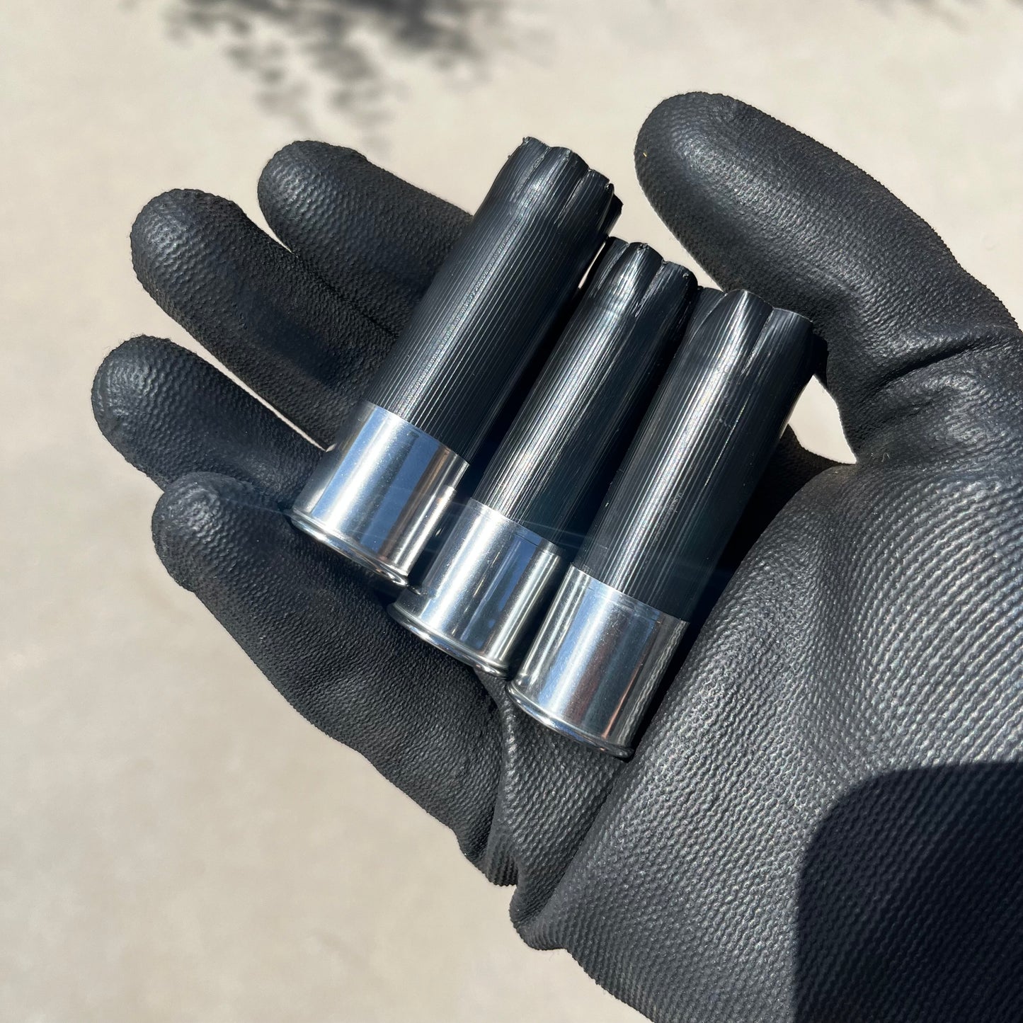 Black High Brass Silver Blank Empty Shotgun Shells 12 Gauge Hulls For DIY Boutonniere Wedding Crafts | 8 Pcs | FREE SHIPPING
