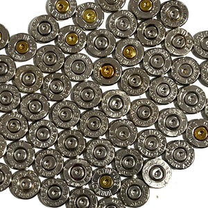 Nickel 380 Auto Thin Cut Polished Bullet Slices For Jewelry