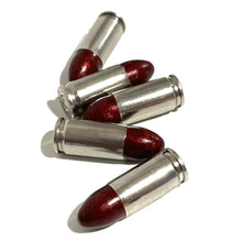 Load image into Gallery viewer, 9MM Dummy Round With New Polymer Coated Dark Red Bullet
