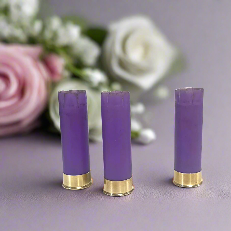 Purple Blank Empty Shotgun Shells 16 Gauge Hulls DIY Boutonniere Wedding Crafts | 8 Pcs | FREE SHIPPING