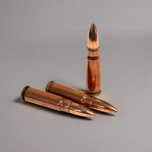 Load image into Gallery viewer, 7.62x39 AK-47 Dummy Rounds Copper Case Real Once Fired With New Bullet
