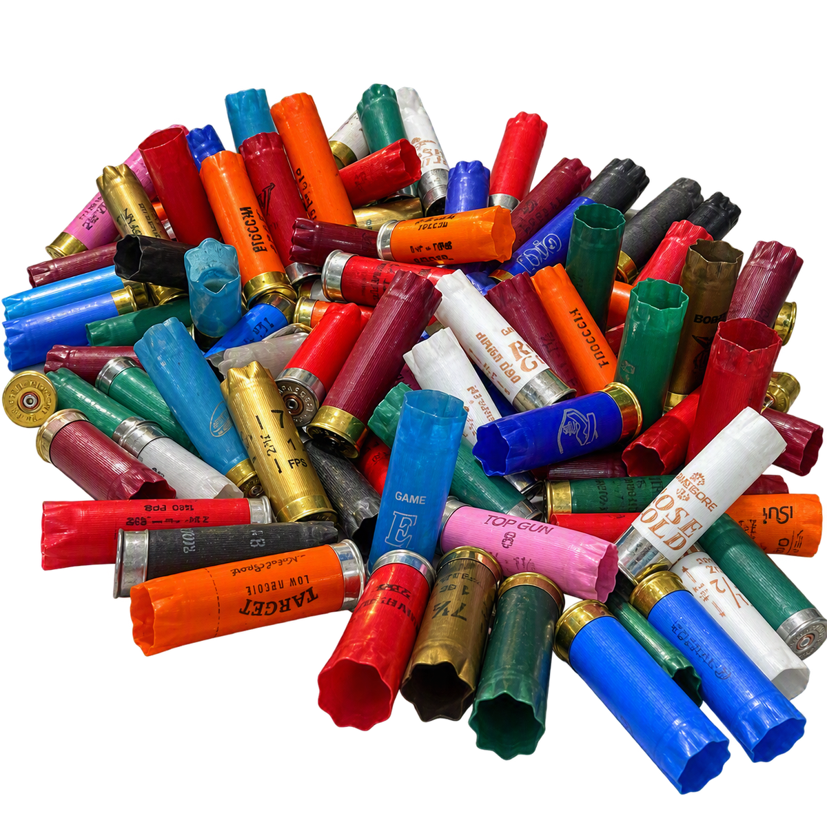 Steal & Deals: Mixed Color Empty Shotgun Shells 12 Gauge | Qty 100