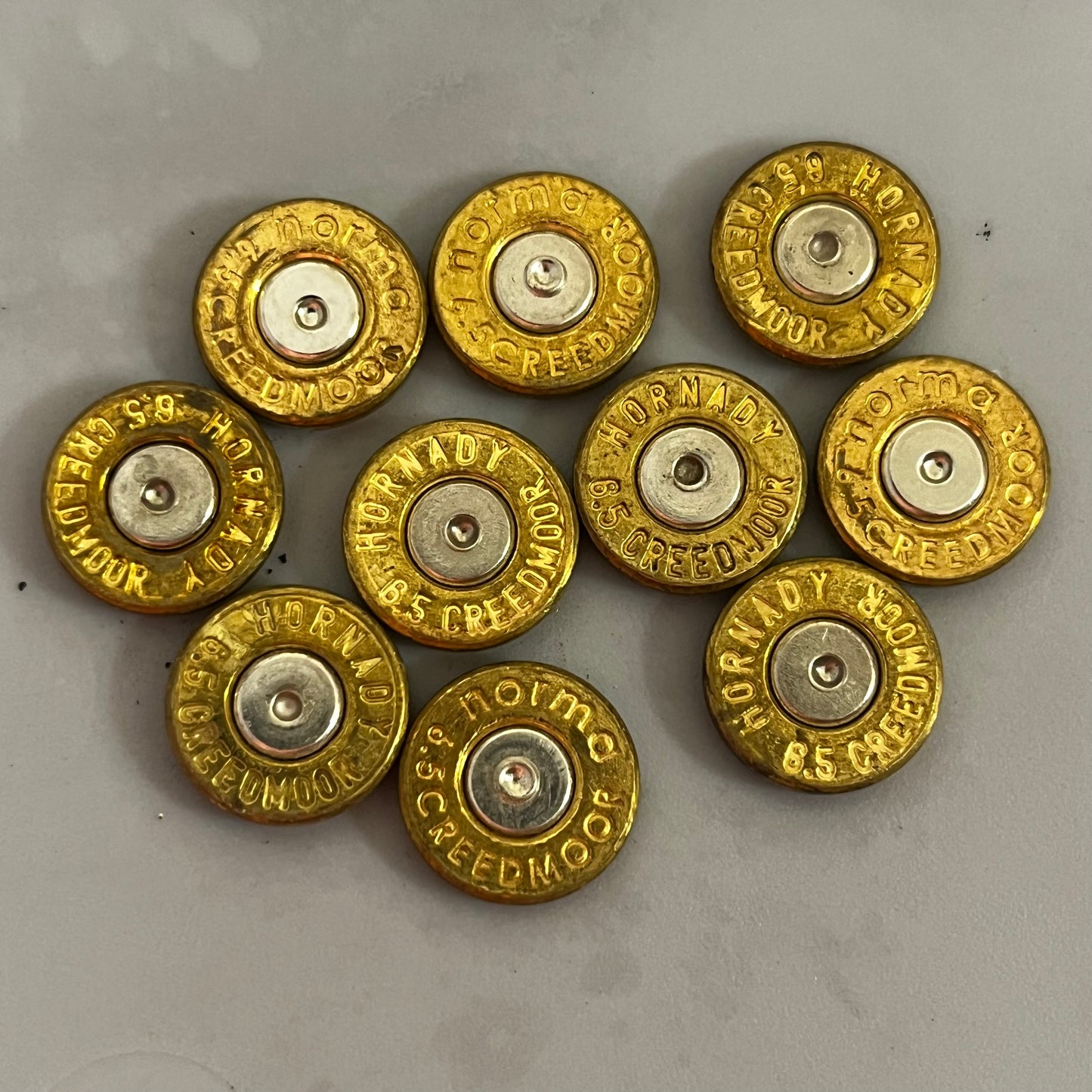 10 Pcs 6.5 Creedmoor Brass Bullet Slices | Shipping Included