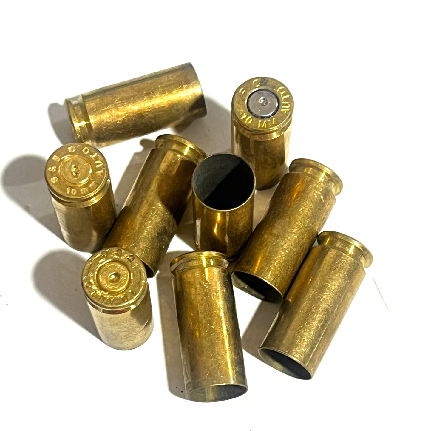 Brass 10mm Casings Once Fired Shells