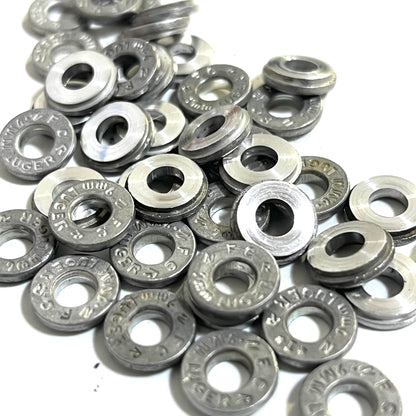 Deprimed Aluminum 9MM Bullet Slices