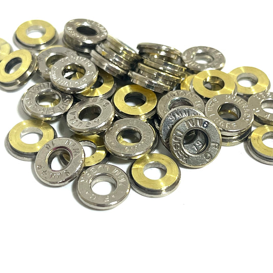 Bullet Slices — 9mm Nickel, Deprimed (Qty 15)