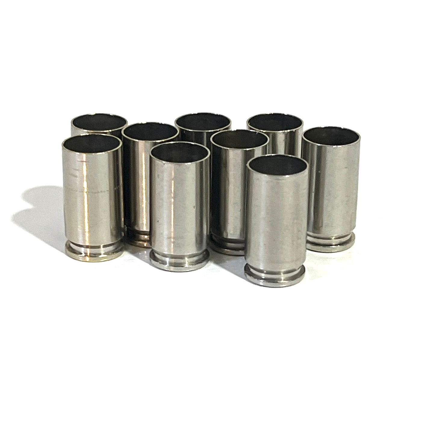 Deprimed Nickel Shells 9MM Used Bullet Casings 9X19 Luger Once Fired 100 Pieces  | FREE SHIPPING