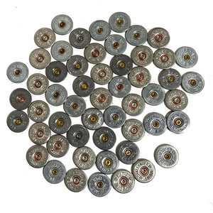 Shotgun Shell Bullet Slices 12 Gauge Silver 50 Pcs | FREE SHIPPING