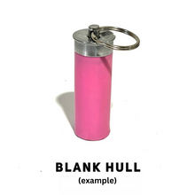 Load image into Gallery viewer, Federal Shotgun Shell Keychain 12 Gauge Pink With Gold Brass
