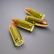 Load image into Gallery viewer, Dummy 9MM 9x19 Luger Polished Brass Casings With New Bullet
