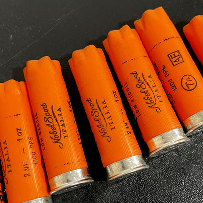 Orange Empty 12GA Shotgun Shells Nobel Sport Target | Qty 100 | FREE SHIPPING