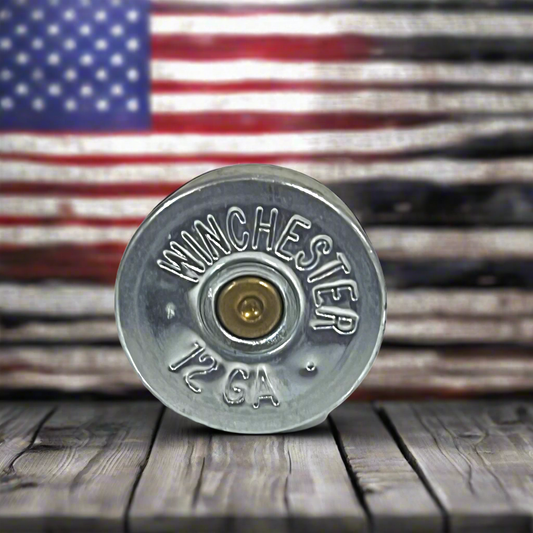 Winchester Steel Headstamps 12 Gauge Shotgun Shell Steel Bottoms Ends Empty Spent Cartridge Shotshells DIY Bullet Jewelry 50 Pcs
